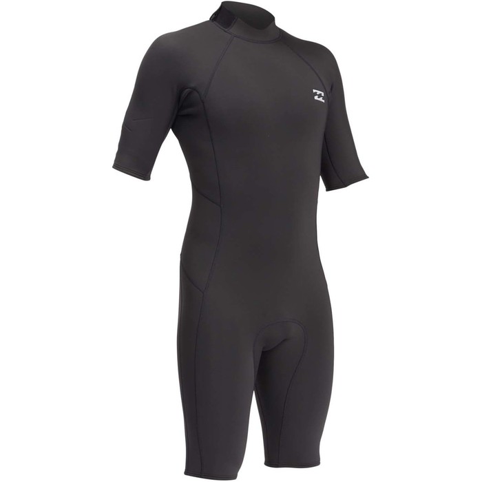 2022 Billabong Mens Absolute 2/2mm Back Zip Shorty Wetsuit ABYW500112 - Black